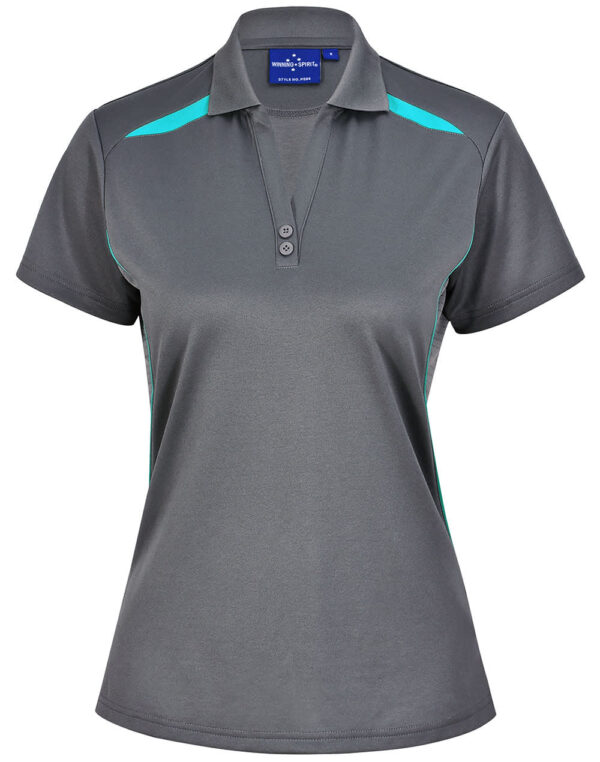 Ladies Sustainable Poly/Cotton Contrast Ss Polo - Image 17