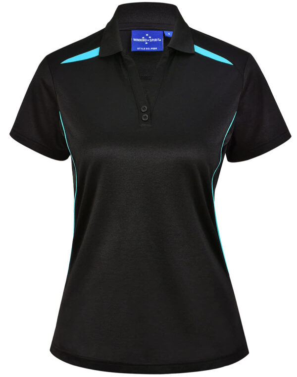 Ladies Sustainable Poly/Cotton Contrast Ss Polo - Image 22