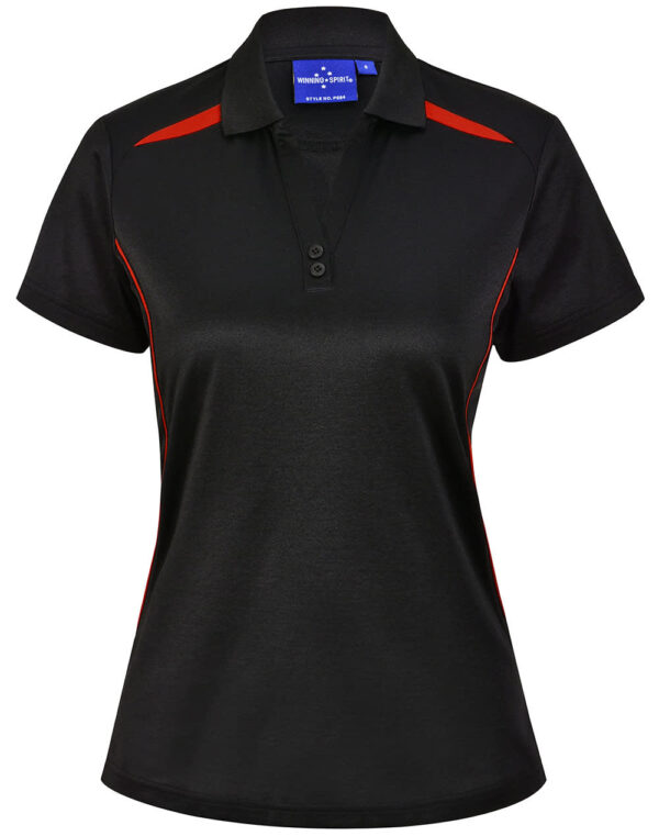 Ladies Sustainable Poly/Cotton Contrast Ss Polo - Image 32