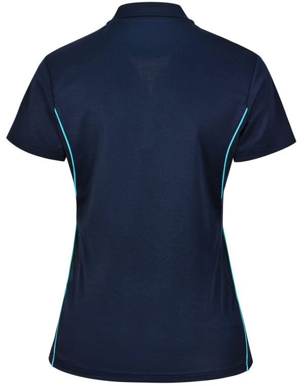 Ladies Sustainable Poly/Cotton Contrast Ss Polo - Image 58