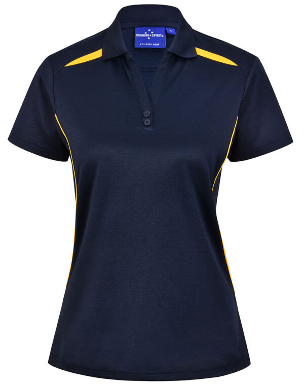Ladies Sustainable Poly/Cotton Contrast Ss Polo - Image 62