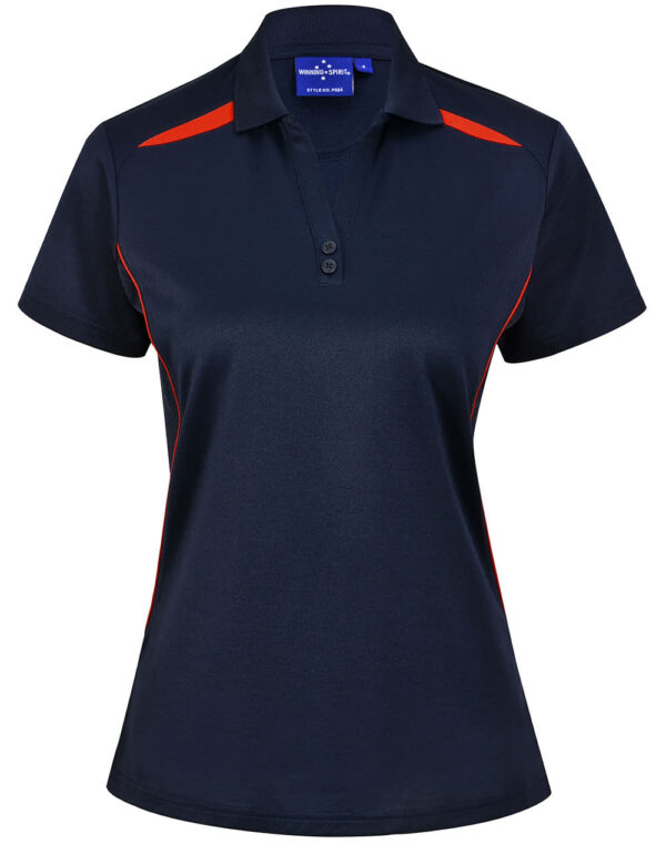 Ladies Sustainable Poly/Cotton Contrast Ss Polo - Image 67