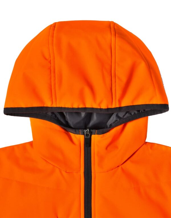 Unisex Hi Vis Modern Styling Hooded Puffer Jacket - Image 8