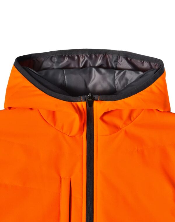 Unisex Hi Vis Modern Styling Hooded Puffer Jacket - Image 10