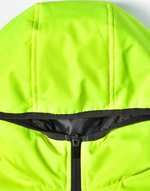 Unisex Hi Vis Modern Styling Hooded Puffer Jacket - Image 19