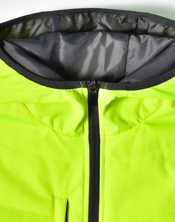Unisex Hi Vis Modern Styling Hooded Puffer Jacket - Image 21