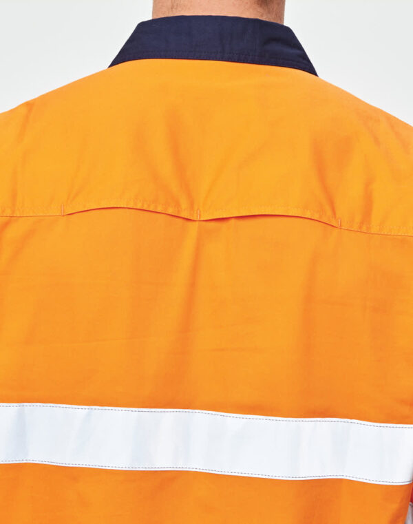 Unisex Hi Vis Cool Breeze Safety Ls Shirt (Generic Tape) - Image 5