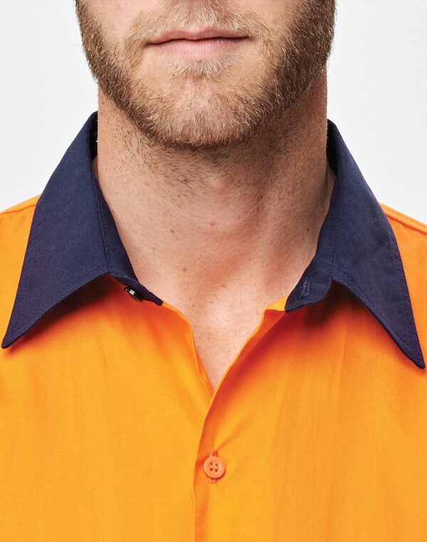 Unisex Hi Vis Cool Breeze Safety Ls Shirt (Generic Tape) - Image 7