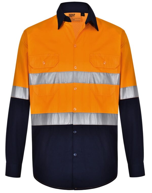 Unisex Hi Vis Cool Breeze Safety Ls Shirt (Generic Tape) - Image 10