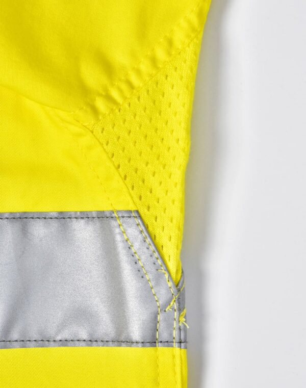 Unisex Hi Vis Cool Breeze Safety Ls Shirt (Generic Tape) - Image 12
