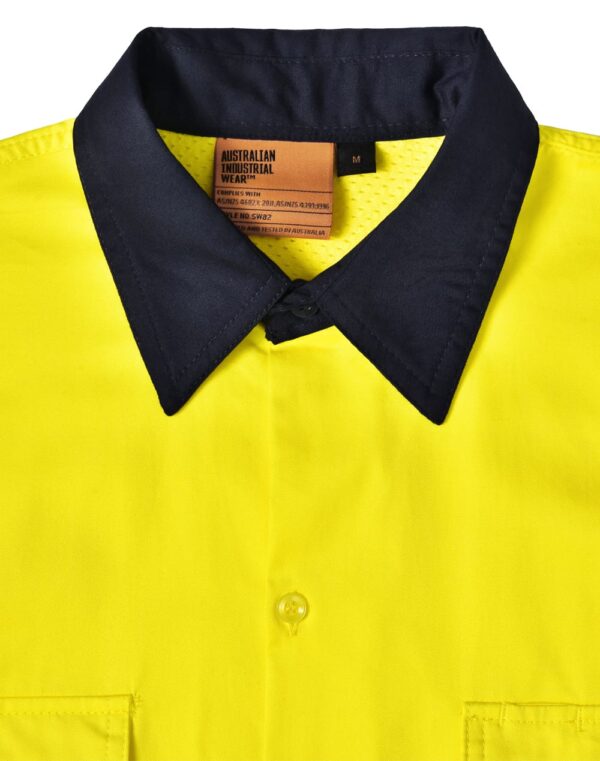 Unisex Hi Vis Cool Breeze Safety Ls Shirt (Generic Tape) - Image 14