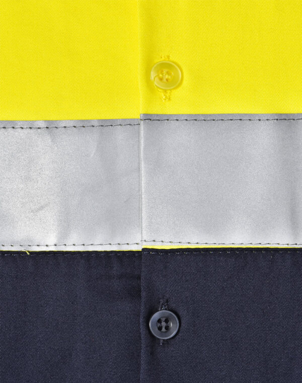 Unisex Hi Vis Cool Breeze Safety Ls Shirt (Generic Tape) - Image 15