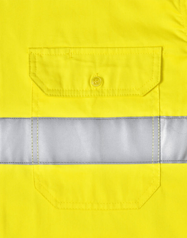 Unisex Hi Vis Cool Breeze Safety Ls Shirt (Generic Tape) - Image 16