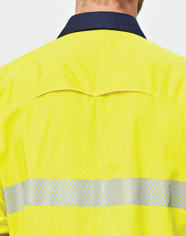 Unisex Hi Vis Cool Breeze Safety Ls Shirt (Segmented Tape) - Image 18