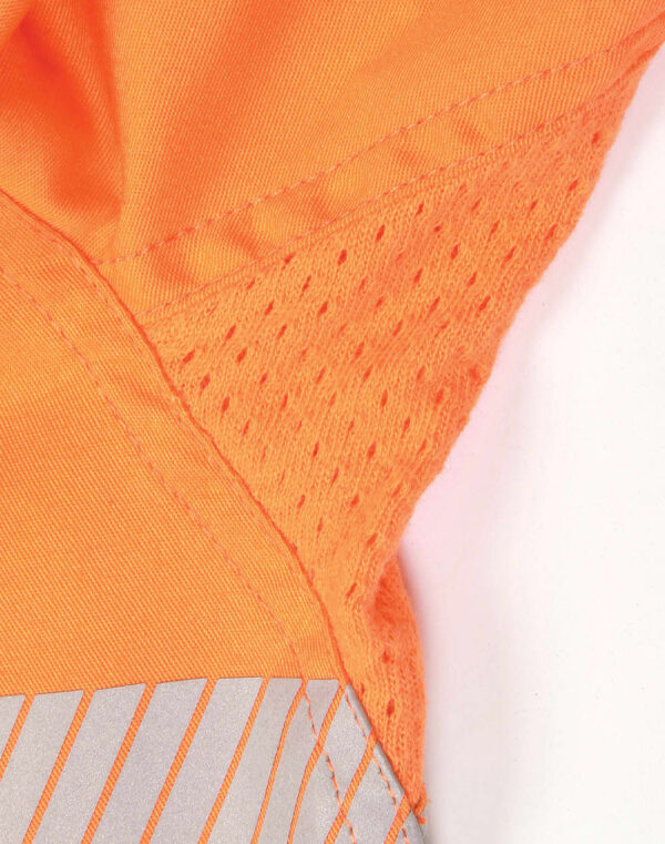 Unisex Hi Vis Cool Breeze Safety Ls Shirt (Segmented Tape) - Image 11