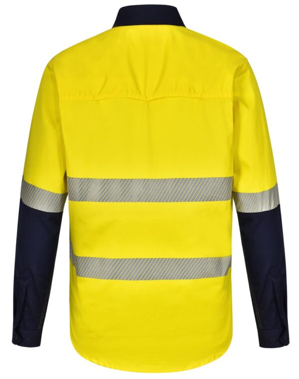 Unisex Hi Vis Cool Breeze Safety Ls Shirt (Segmented Tape) - Image 25