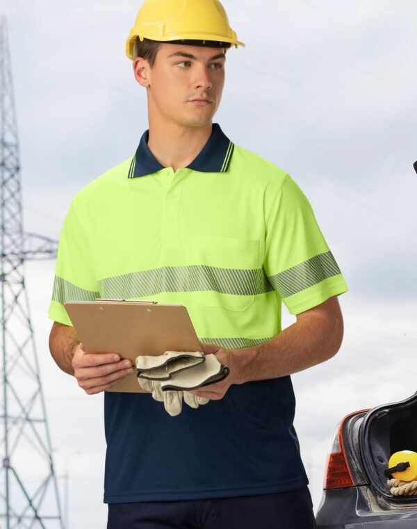 Unisex Cooldry?? Segmented Ss Polo - Image 4