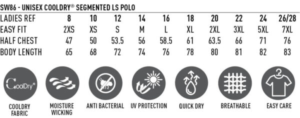 Unisex Cooldry?? Segmented Ls Polo - Image 6
