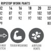 Unisex Cotton Stretch Rip Stop Work Pants - Image 13