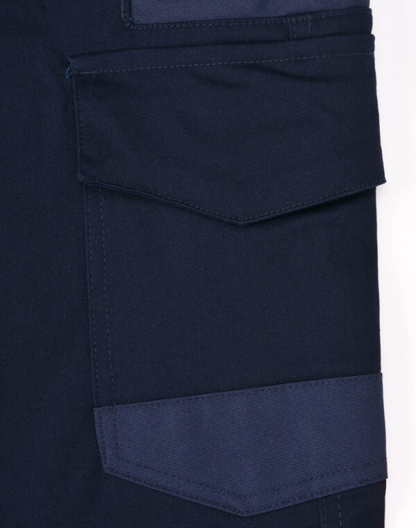 Unisex Cotton Stretch Drill Cuffed Work Pants - Image 33