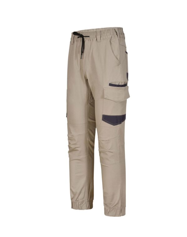 Unisex Cotton Stretch Drill Cuffed Work Pants - Image 36