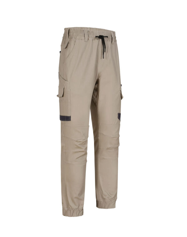Unisex Cotton Stretch Drill Cuffed Work Pants - Image 38