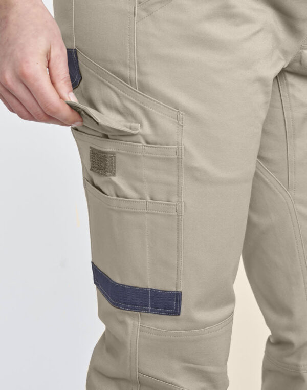 Unisex Cotton Stretch Drill Cuffed Work Pants - Image 8