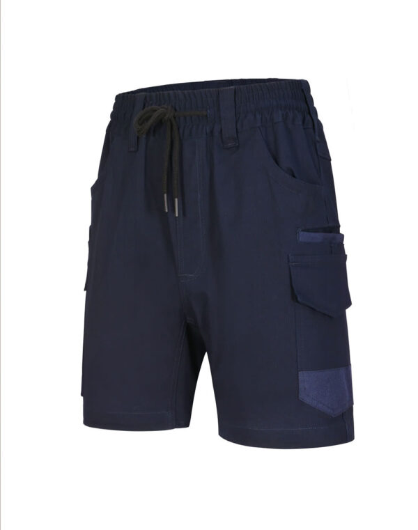 Unisex Cotton Stretch Drill Cuffed Work Shorts - Image 21