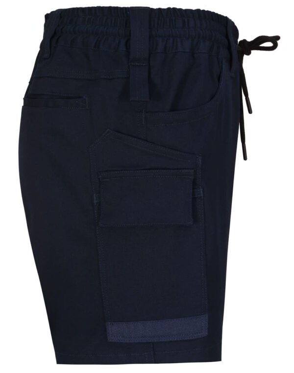 Unisex Cotton Stretch Drill Cuffed Work Shorts - Image 31