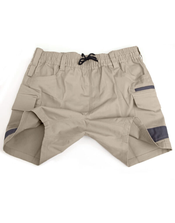 Unisex Cotton Stretch Drill Cuffed Work Shorts - Image 7