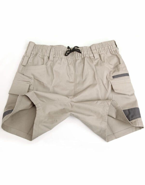 Unisex Cotton Stretch Drill Cuffed Work Shorts - Image 8