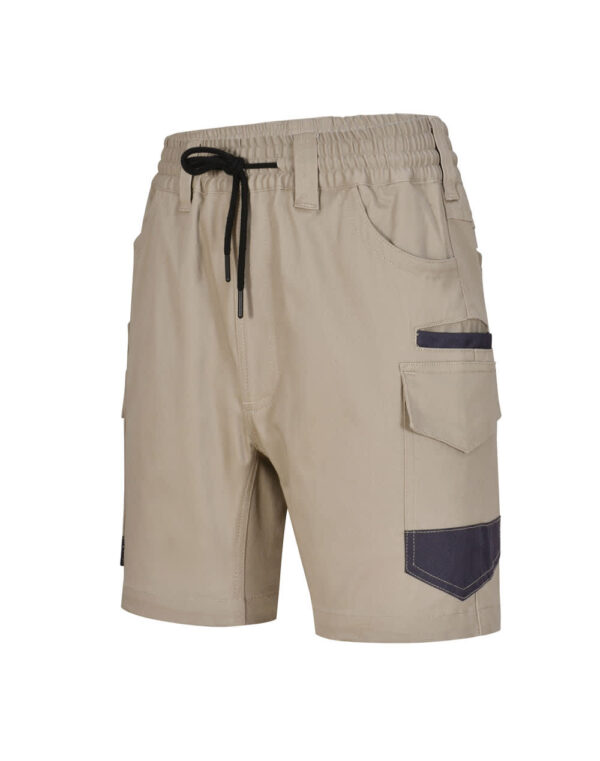 Unisex Cotton Stretch Drill Cuffed Work Shorts - Image 32