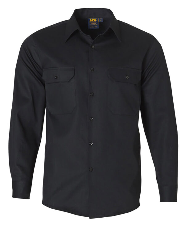 Cotton Drill Work Shirt - Image 4