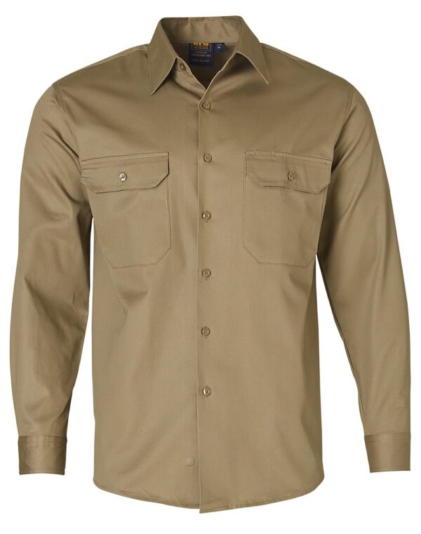 Cotton Drill Work Shirt - Image 6