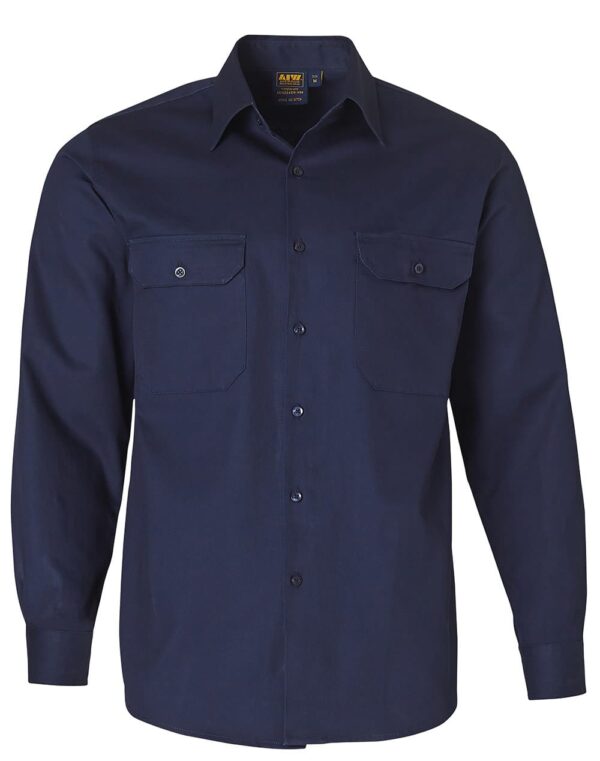 Cotton Drill Work Shirt - Image 8