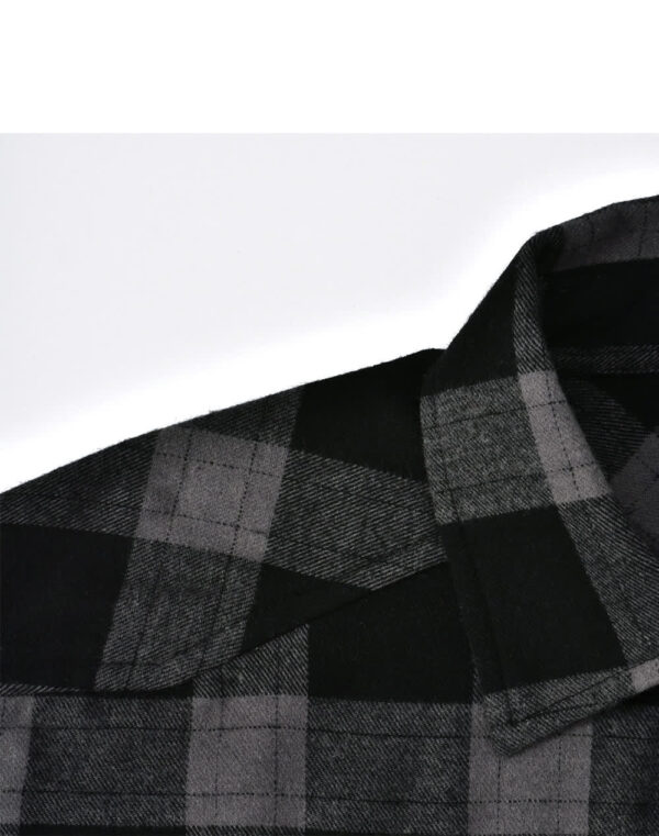 Unisex Classic Flannel Plaid Ls Shirt - Image 12