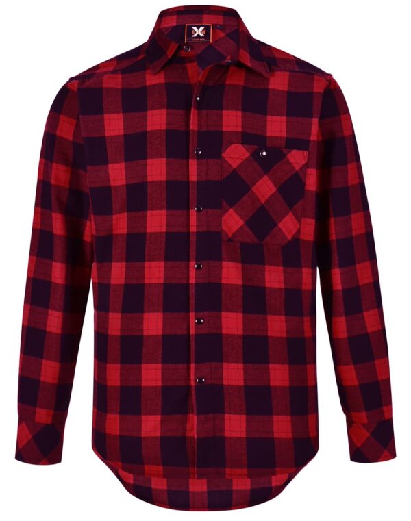 Unisex Classic Flannel Plaid Ls Shirt - Image 15