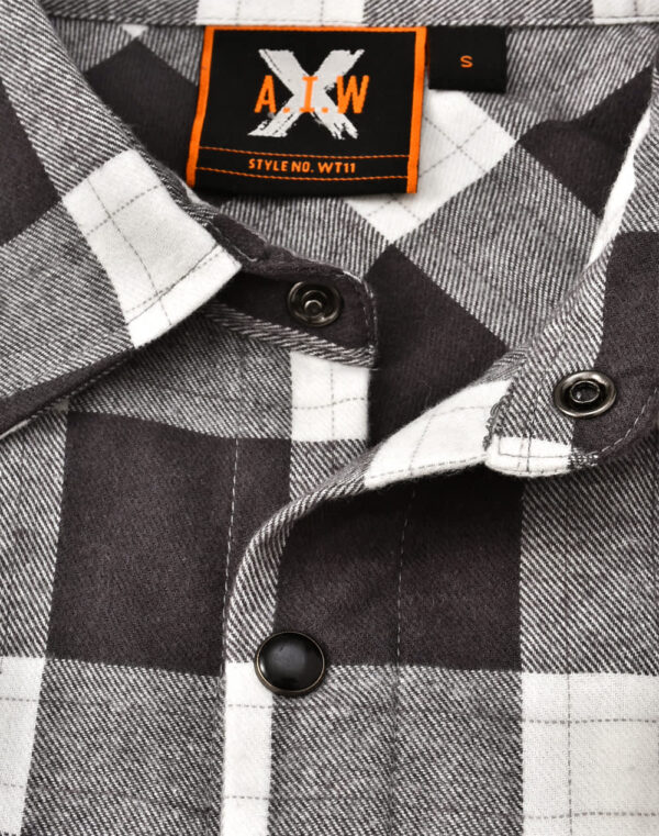 Unisex Classic Flannel Plaid Ls Shirt - Image 28
