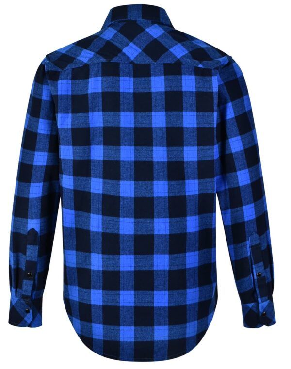 Unisex Classic Flannel Plaid Ls Shirt - Image 30
