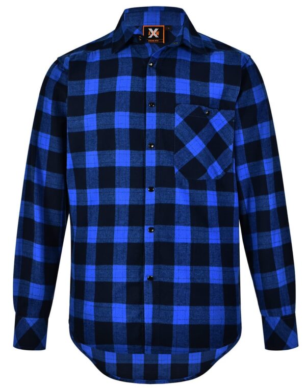 Unisex Classic Flannel Plaid Ls Shirt - Image 29