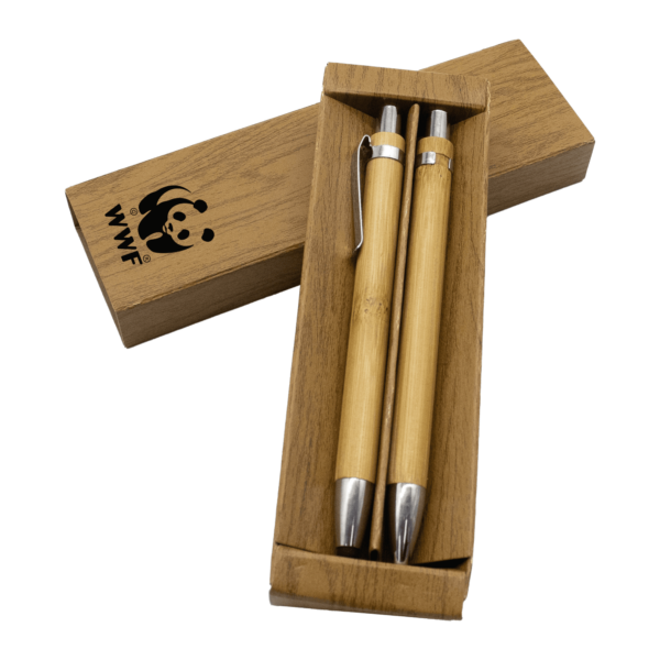 Linus Bamboo Pen Set - Image 3