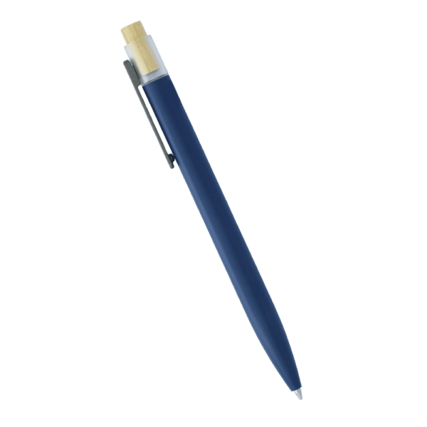 Recycled Aluminium Pen with Bamboo Clicker - Image 3