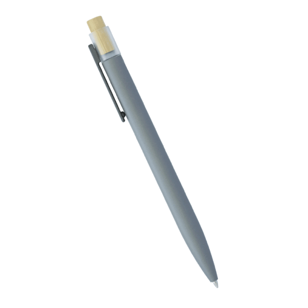 Recycled Aluminium Pen with Bamboo Clicker - Image 4