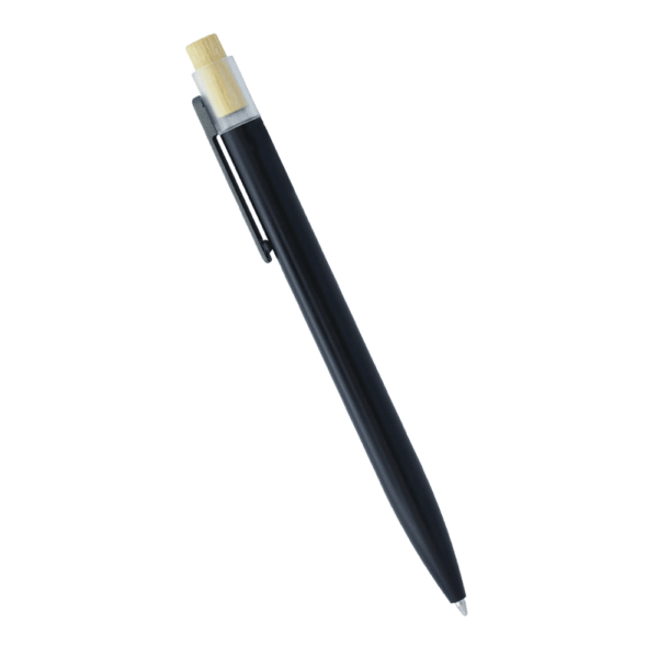 Recycled Aluminium Pen with Bamboo Clicker - Image 5
