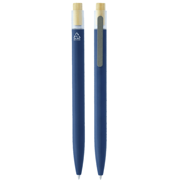 Recycled Aluminium Pen with Bamboo Clicker - Image 8