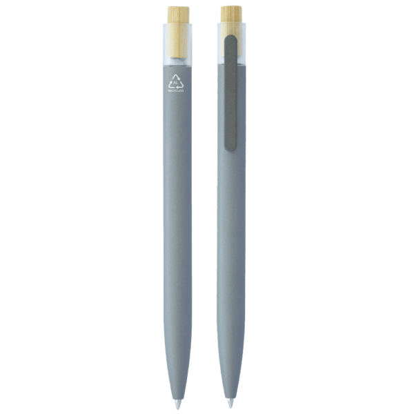 Recycled Aluminium Pen with Bamboo Clicker - Image 10
