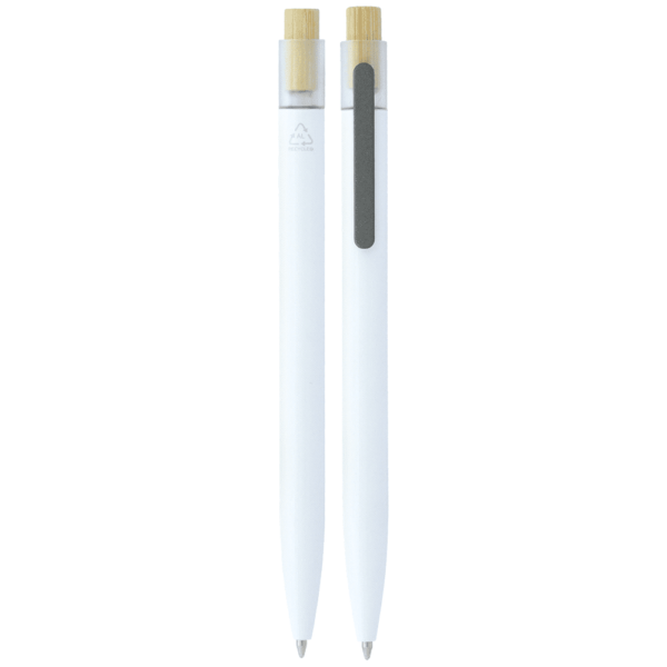 Recycled Aluminium Pen with Bamboo Clicker - Image 6