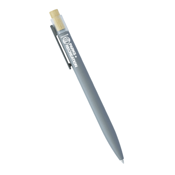 Recycled Aluminium Pen with Bamboo Clicker - Image 11