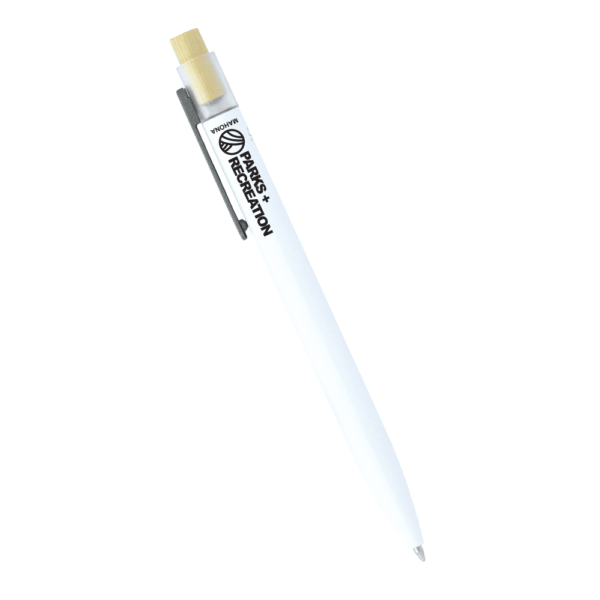 Recycled Aluminium Pen with Bamboo Clicker - Image 7