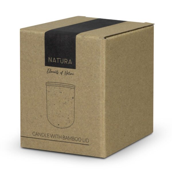 NATURA Candle with Bamboo Lid - Image 5